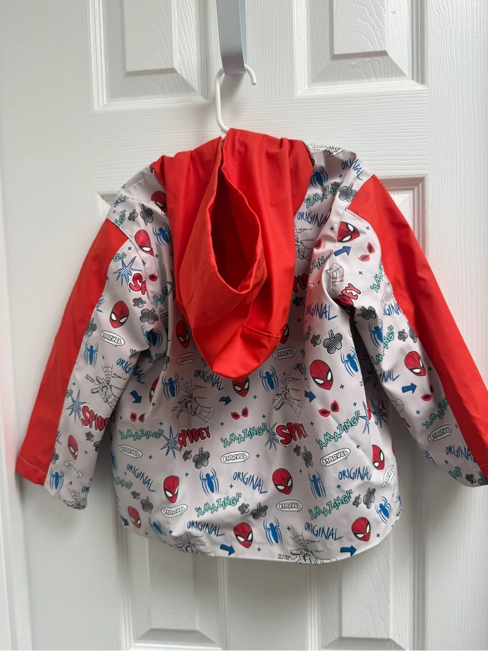 Disney Marvel Spidey and his Amazing Friends rain jacket for kids